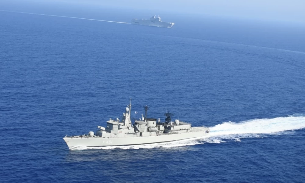 Μετά την επακούμβηση ετοιμοπόλεμη και πάλι η φρεγάτα ΛΗΜΝΟΣ!
